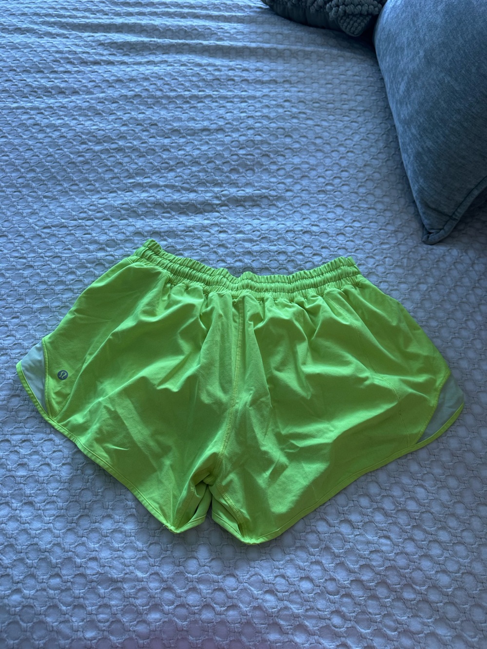 lululemon athletica Neon Lime Running Shorts - Picture 2 of 4